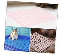 UPKOCH 6pcs Small Animal Rabbit Cage Mats Abs Plastic Feet Pads Multipurpose Floor Cushion for Bunny Hamster Guinea Pig Rat Chinchilla Cats Dogs Soft Resting Steps for Pet Nest Easy to
