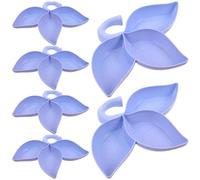 UPKOCH 6pcs Small Pet Food Bowls 3-Section Plastic Hanging Feeder, Anti-Bite Hamster, Chinchilla, Rabbit Feeding Dish for Small Animal Food Storage and Dispensing