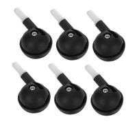 UPKOCH 6PCS Stroller Wheels Replacement Silent Swivel Rollers Front Back Wear-Resistant Casters with Easy Straight Plugin Socket for Quiet Strolling