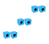 UPKOCH 6pcs Wireless Lavalier Microphone Logo Flag Station Abs Material Square Shape for Camera Conference