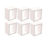 UPKOCH 6pcs Wooden Miniature Cabinet Model Mini Lattice Cabinet Doll House Accessory Hollow Shelf Decor for DIY Mini House Bedroom Scene