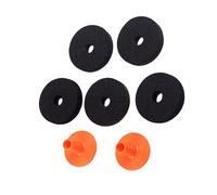 UPKOCH 7pcs Cymbal Felts and Plastic Sleeves Set for Hi Hat Clutch and Cymbal Stand Lightweight Drum Washers to Prevent Contact Enhance Sound and for Boom and Heavy Duty Stands