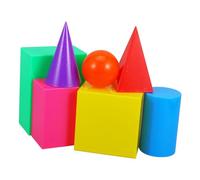 UPKOCH 7Pcs Geometric Model for Early Education Learning Building Blocks Teaching Tool Lightweight for Home Kindergarten Picnic Spots