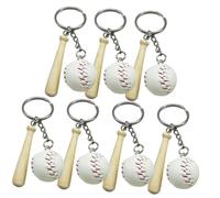 UPKOCH 7Pcs Mini Baseball Keychains Key Hanging Pendants Sporty Keychain Decor for Party Favors School Rewards Unique for Teens