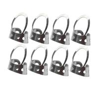 UPKOCH 8 Pcs Adjustable Thumb Finger Picks for Banjo and Bass Stainless Steel Sturdy Plectrum Set Comfortable to Wear Protect Fingers and Acoustic Guitar Playing