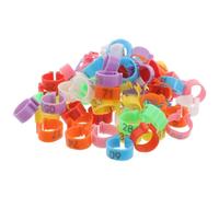 UPKOCH 80pcs Chicken Identification Leg Bands Foot Rings Numbered Poultry Markers for Duck Goose Farming Weatherproof Ankle Tags