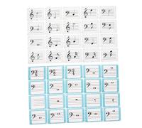 UPKOCH 80pcs Music Education Flashcards: Piano Note Theory Flash Cards - Effective Music Theory Learning Aid - Compatible With Multiple Instruments