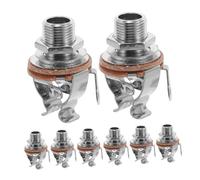 UPKOCH 8pcs Bass Guitar Pickups Output Jack for Electric Guitar Stable Audio Instrument Hardware Secure Contact Jack for Musical Performance at Home