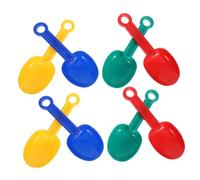 UPKOCH 8pcs Beach Sand Lightweight Plastic Mini Scoops in Red Yellow Blue Green Digging for Outdoor Play