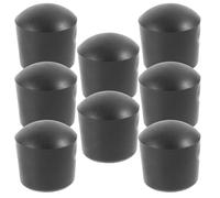 UPKOCH 8pcs Black Pvc Foosball Machine End Caps Replacement for 16mm Diameter Rods, Easy Installation Football Table Accessories, for Replacing Lost Or Worn Parts