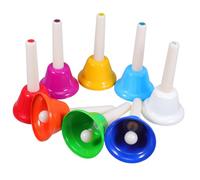 UPKOCH 8pcs Colorful Hand Bells Toddlers Unique Tones for Music Education Engaging Musical Instruments for Boy Girl for Early Learning and Fun