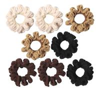 UPKOCH 8pcs Elastic Hair Bands for Women, Fabric Hair Ties with High Elasticity and Less Burden, Worn as Bracelet, Elegant and Unique Style Suitable for Dating and Family Photo Props