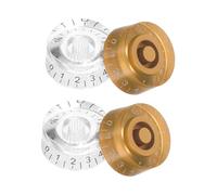 UPKOCH 8pcs Electric Guitar Dome Knobs Rubber Material Volume and Tone Control Caps with Straight Barrel Fit for Precision Bass and Models