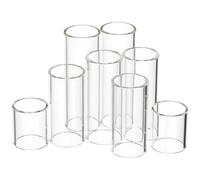 UPKOCH 8pcs Glass Guitar Slides Premium Finger Covers for Acoustic and Electric Guitars Sound Quality Versatile Guitarist Accessories