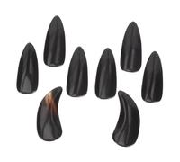 UPKOCH 8pcs Guzheng Fake Nails Finger Nail Protectors Wear-resistant Horn Material Practical Guzheng for Kids and Adults Pain Relief When Playing