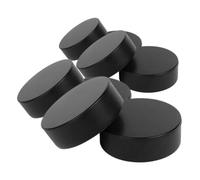 UPKOCH 8pcs High Wear Resistant Foam Ice Hockey Pucks Black Durable Core Soft Training Balls for Indoor Practice and Competitive Matches with Enhanced Performance