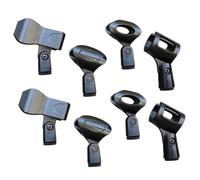 UPKOCH 8pcs Mic Clip Holder Adjustable Spring Clamp for Handheld Microphone Stand Mount Secure Microphone Holder with Quick Release for Studio Live Recording Use