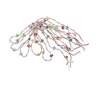 UPKOCH 8pcs Mini Christmas Garland for Dollhouse Wreath Ornaments Lightweight Holiday Decorations for Fireplace Mantel Tabletop Display and Miniature Party Decor Accessories