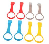 UPKOCH 8pcs Pull Up Rings Exercise Handles with Detachable Buckles for Crib Hanging Standing Walker Training Tool in Colors for Playpen and Nursery Safety