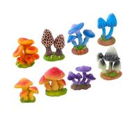UPKOCH 8pcs Resin Craft Mini Wild Mushroom Ornaments for Garden Decor Moss Landscape Micro Bonsai Decorations Realistic Flower Pot Accessories for Indoor and Outdoor Use