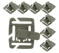 UPKOCH 8Pcs Rotatable Hydration Bladder Hose Clips Water Bladder Clip for Backpack in Green, Outdoor Drinking Tube Holder for Hiking Camping Gear