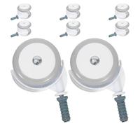 UPKOCH 8pcs Silent Wheels Smooth Rolling Plastic Casters Swivel Replacement Wheels for Walker Stroller Outdoor Use