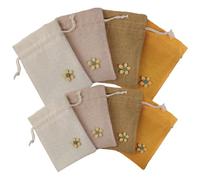 UPKOCH 8pcs Small Empty Scented Flower Sachet Bags Breathable Refillable Wardrobe Freshener Pouches for Dried Lavender and Spice Storage Multi-color Gift for Holidays and Weddings