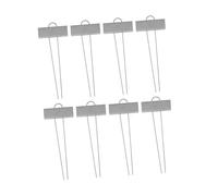 UPKOCH 8pcs Stainless Steel Plant Tags Garden Markers Plant Classification Signs Lightweight Insert Labels for Outdoor Allotment and Flower Pots