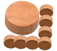UPKOCH 8pcs Trombone Water Key Pads and Trumpet Cork Parts Made from Safe Synthetic Material in Khaki Colour to Protect Musical Instruments Efficiently