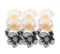 UPKOCH 9 Pcs Floral Hair Rope for Women Soft Gauze Elastic Hair Scrunchies with Flower Decor Simple and Delicate Design Suitable for Occasions