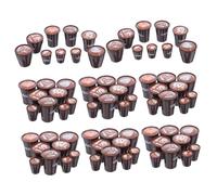UPKOCH 90pcs Japanese-inspired Mini Coffee Cups Set Resin Dollhouse Tableware for Micro Landscape DIY Craft Accessories Educational Tiny Latte Art Mugs for Dollhouse Kitchen and Party