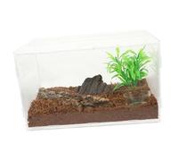UPKOCH Acrylic Reptile Enclosure Small Breeding Box for Lizards Snakes Spiders Praying Mantises Clear Durable Terrarium Tank for Small Pets