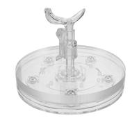 UPKOCH Adjustable Acrylic Doll Display Holder with Rotating Base Transparent Miniature Doll Stand for Action Figures Height Adaptable Collectible Support Rack