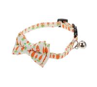 UPKOCH Adjustable Cat Collar with Bell and Decorative Bowknot Soft Cloth Material for Comfortable Daily Wear Suitable for Cats and Kittens at Easter Parties Holidays Skin Friendly and