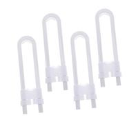 UPKOCH Adjustable U Shaped Safety Cabinet Locks for No Drill Closet and Kitchen Door Latches for Mushroom and D Shaped Handles Protects Cabinets Up to Apart