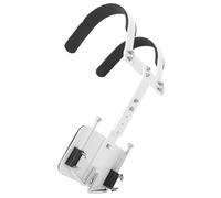 UPKOCH Adjustable White Marching Drum Snare Drum Aluminum Alloy Back Frame with Shoulder Strap, Convenient to Carry and Easy to Assemble and Disassemble for Marching Band Use