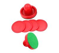 UPKOCH Air Hockey Puck and Replacement Paddle Red Pushers and Pucks Table Hockey Accessories for Game Room Leisure and Family Play
