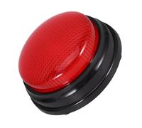 UPKOCH Alarm Sound Button Clicker Switches Beat Game Buzzer Linked Switching Buttons Youtube Play Button Buzzer Light Brake Light Switch Stopper Electric Game Gadget Plastic Red