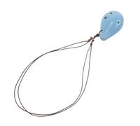 UPKOCH Alto Ceramic Ocarina for Beginners Wind Instrument Lightweight Blue Musical Flute for Practice and Learning