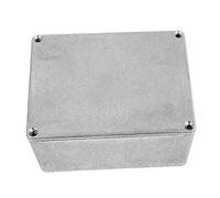 UPKOCH Aluminium Stomp Box Case for Guitar Effector Pedal Enclosure Replacement with Polished Surface and Rust-Resistant Design Silver 12X9.4X5.6Cm Music Accessory