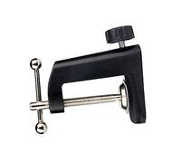 UPKOCH Aluminum Alloy Microphone Bracket Base and Table Lamp Fixed Clip with C-type Clamp, Black Metal Desk Clamp that Firmly Clips Items and Is Not Easy to Slip, for Home and Store Use