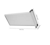 UPKOCH Aluminum Door Name Plate Holder with Double Sided Display and Replaceable Design, Professional Office Door Sign for Hospitals and Research Institutions, Silver Metal Nameplate