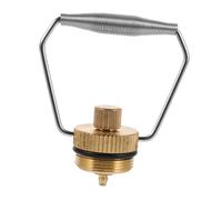 UPKOCH Aluminum Gas Nozzle Plug Cylinder Tank Adapter Dustproof Cap Leak Prevention for Camping Hiking Stove Accessories Durable Outdoor Gas Cylinder Seal