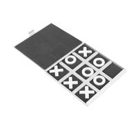 UPKOCH Aluminum Toe Board Game Silver Parent Interactive Educational for Portable Travel Strategy Plaything for Developing Problem Solving and Fine Motor Skills