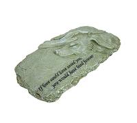 UPKOCH Angel PET Memorial Stone Creative Resin Dog Grave Marker Paw Print Garden Decoration for PET Tribute 12 Tall Cat and Dog Figurine