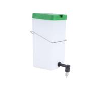 UPKOCH Automatic Rabbit Water Feeder Plastic Pet Water Fountain for Cage with Stable Handle No Drip Design Smooth Surface Suitable for Pets and Rabbit Cages White Green