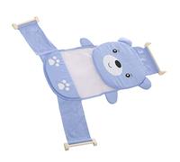 UPKOCH Baby Bath Seat Mesh Support Net for Infant and Toddler, Blue Foldable Strap Holder Bathing Aid, Newborn and Baby Bathroom Bather with Comfortable Breathable Material