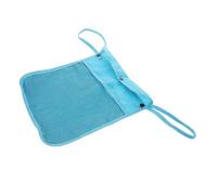 UPKOCH Baby Stroller Hanging Bag Organizer Two Storage Pockets Blue Linen Stroller Caddy Bag for Toddler Outdoor Storage