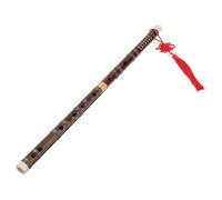 UPKOCH Bamboo Flute Brass Chinese Traditional Musical Instrument Handmade Craft for Parties Home Decoration Random Style