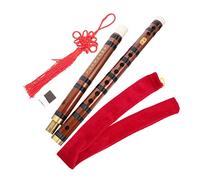 UPKOCH Bamboo Flute Chinese Musical Instrument Traditional Flute for Beginners Portable for Learning and Recitals